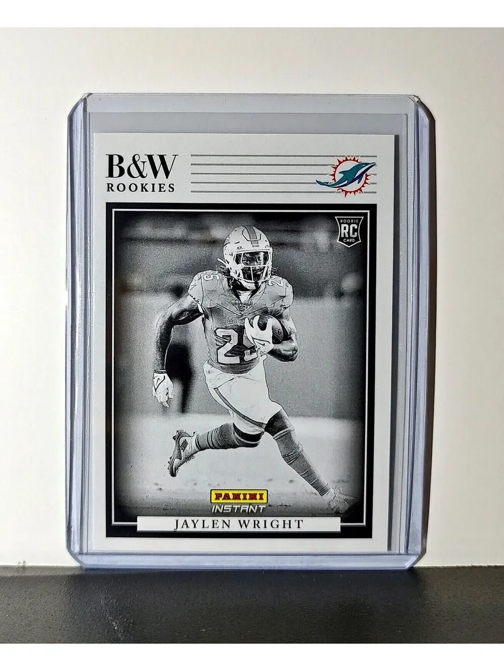 Jaylen Wright 2024 Panini NFL #11 Black & White Rookies Card Dolphins 1 of 680